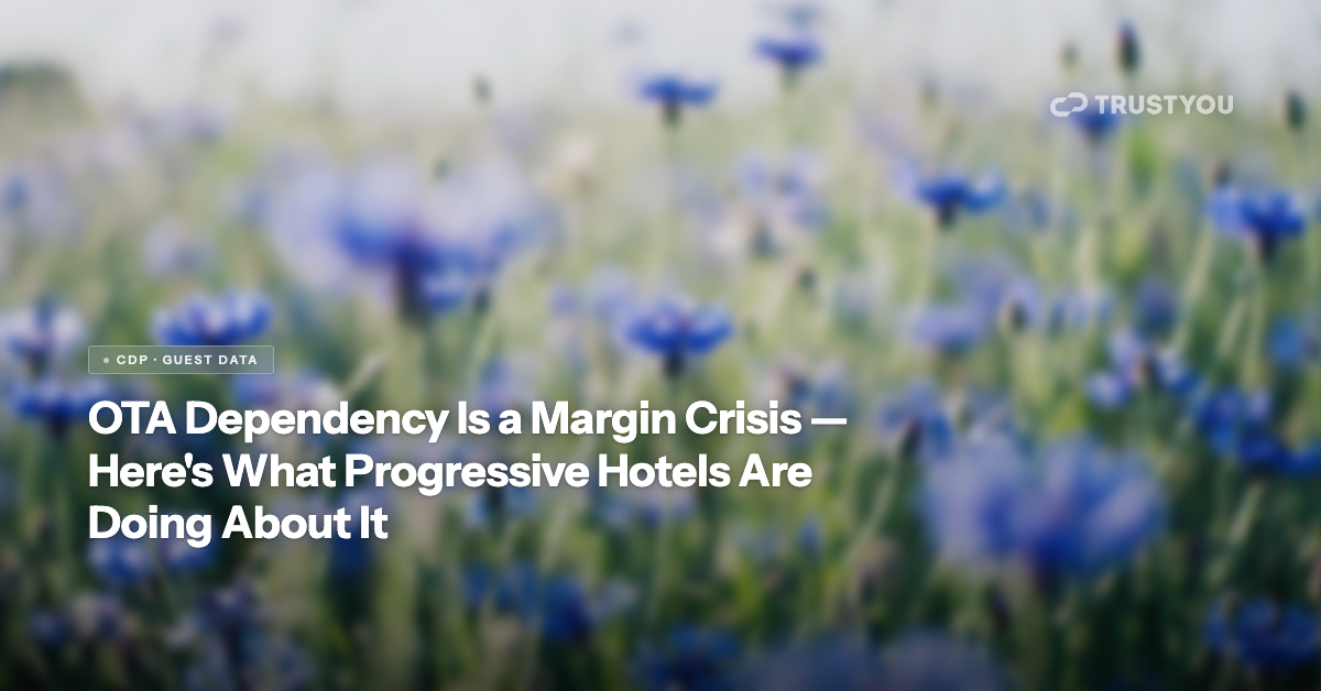 TrustYou blog header: ota-dependency-margin-crisis